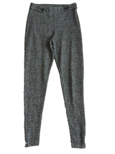 Ladies Size 8 Black Mix Regular Length Tapered Trousers By TU