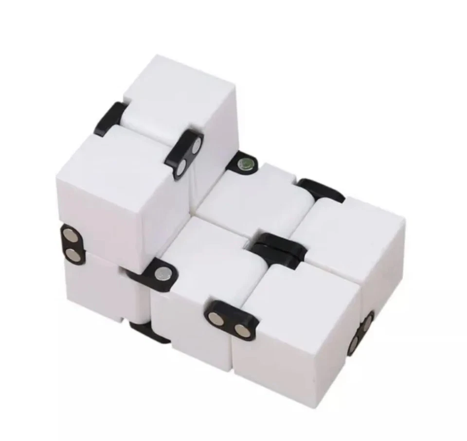 INFINITY CUBE ANTISTRESS CUBO INFINITO BIANCO AIUTA CONCENTRAZIONE MAGICO - Immagine 4 di 4