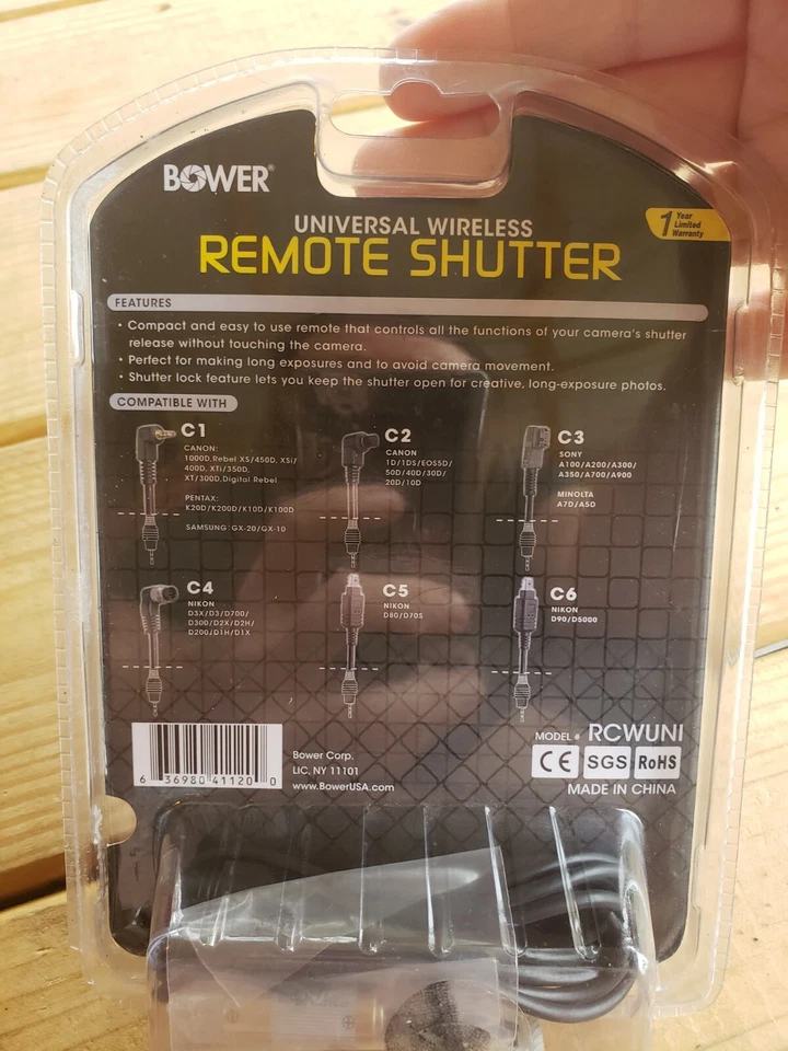 Bower RCWUNI Universal Wireless Remote Shutter Release (D6) - Image 2 of 3