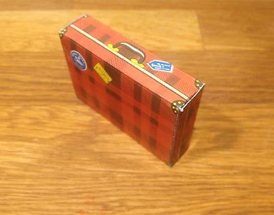 1 Valise Rouge Écossais pour Autocar & Bus Transport Joustra en tôle