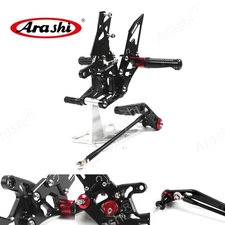 Black Adjustable Footrests Rearset For Honda CBR1000RR 2008 - 2011 2009 2010