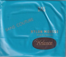 Bas NYLON MOUSSE  HELANCA Cappuccino. Taille 1. French vintage stockings.