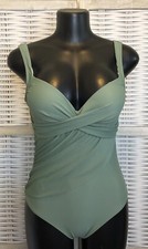 NWT Cupshe Womens One Piece Swimsuit, Size Large Green