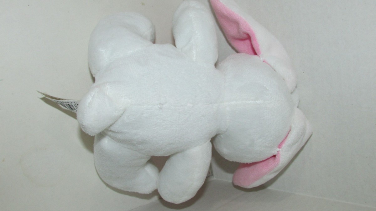 dandee⭐︎ Dandee plush white bunny rabbit teeth pink ears nose pastel multi