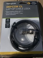 TARGUS Defcon CL Laptop Cable Lock 6.5 ft Combination Lock PA410U NIP