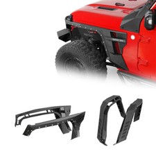 Armor Front Fender Flare + Rear Fender Flare Guard Fit 20-26 Jeep Gladiator JT