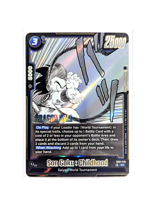 Son Goku : Childhood SB01-018 SR Foil DRAGON BALL Fusion World