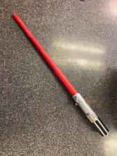 Star Wars Red Light Saber Hasbro Lucas Film 2004 Retractable Non-Electronic 32"