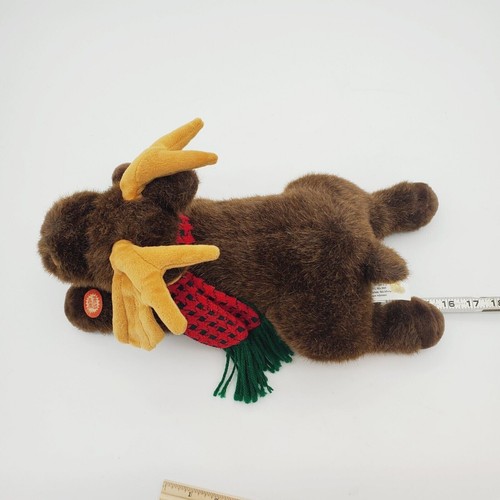 Singing Christmas Moose Plush Stuffed Animal Toy Holiday Fun World Musical 16" - Picture 6 of 7
