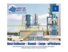 S Scale Dust Collection Rd. L. wPlatform Kit for Grain Elevator Structures  1:64