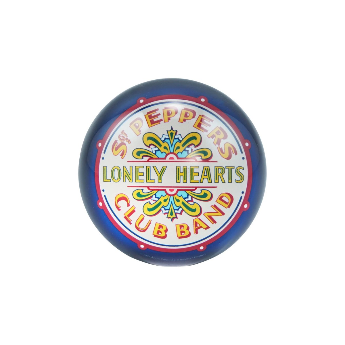 Sgt Peppers Lonely Hearts Club Band The Beatles 2.7x1.2 In. Glass