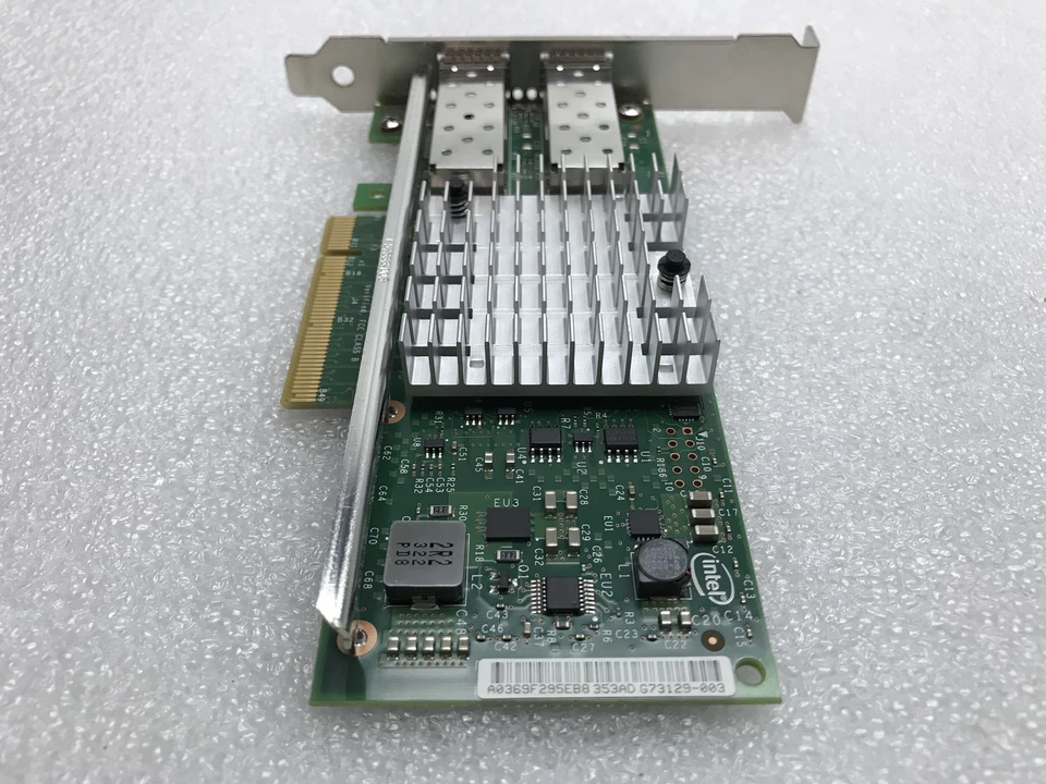 Dell 0942V6 Intel X520 Dual Port SFP+ Ethernet Network Adapter 2x 10Gb SFP - Image 3 of 4