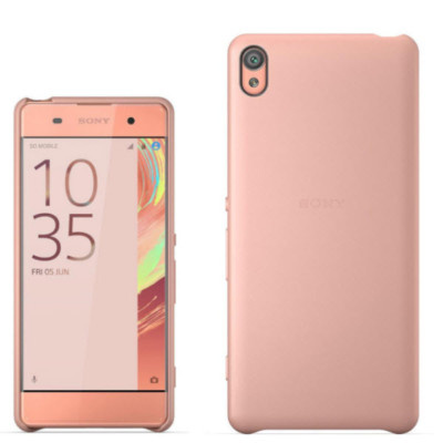 Original Sony Case f Sony Xperia XA Handy Hülle Etui Schutz Case Rose Gold Pink