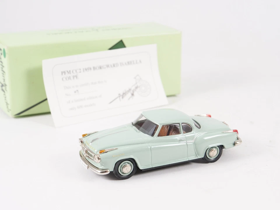 Pathfinder GB N. Pcm CC2 Borgward Bianco IN Metallo 1/43 Scatola N.117/600 Ex - Immagine 2 di 4