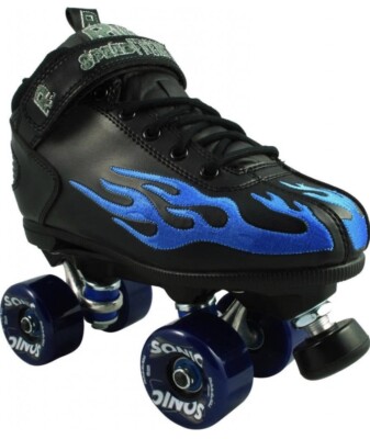 SURE GRIP ROCK FLAME SONIC SPEED FREAKS OUTDOOR QUAD SPEED SKATES