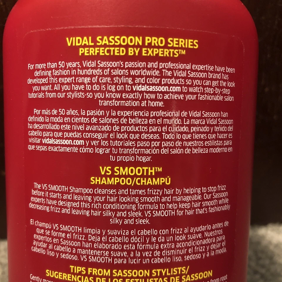 Vidal Sassoon VS Pro Series Extreme Smooth Shampoo w/ Keratin, 12oz - Image 4 of 4