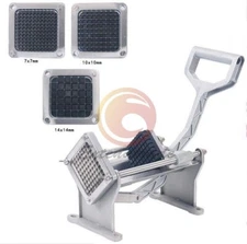 1PC Manual French Fries Potato Chips Maker Fruit Vegetable Cutter with 3 Blades 