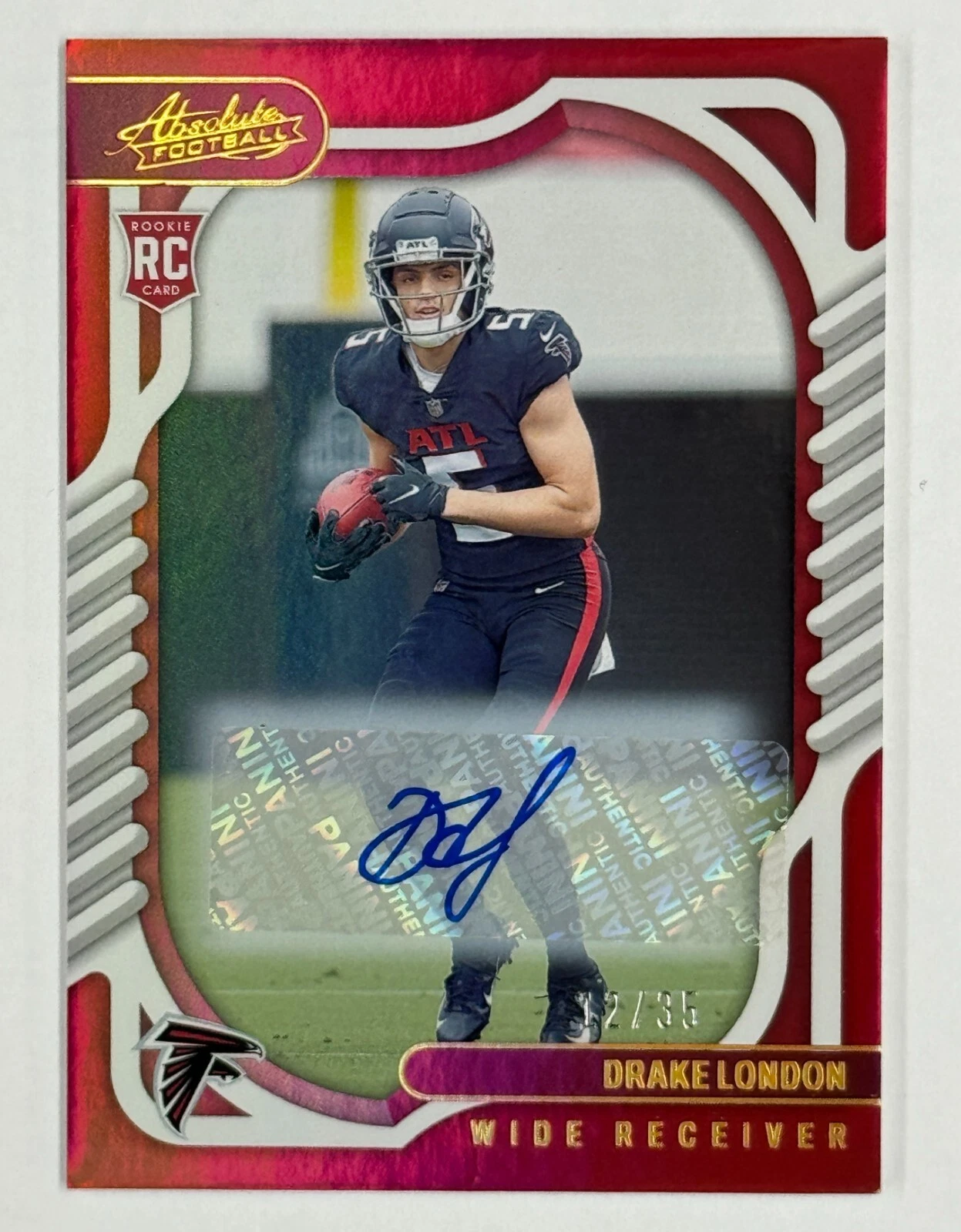 Drake London Panini Absolute #107 Red Spectrum