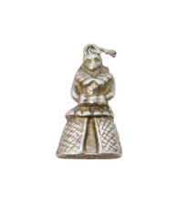 Sterling Silver Tudor Lady Charm Pendant Vintage c1970