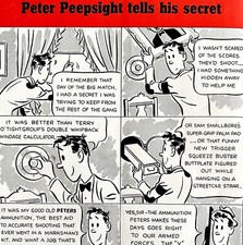Peters Ammunition 1942 Advertisement Firearms Peepsight Secret Comic DWCC3