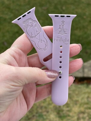 Skite Laser Engraved Silicone Comp w/ Apple Watch Band (Twilight