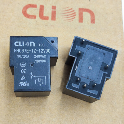 CLION Relay T90 HHC67E-1Z-12VDC 12V Power Relay 30/20A 240VAC 6Pins New