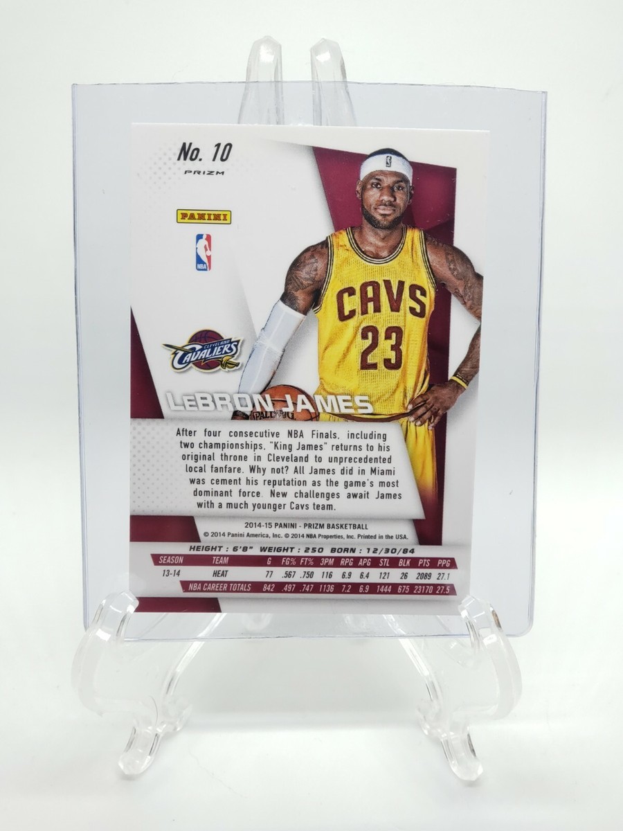 LeBron James 2014-15 Panini Prizm SILVER Prizm Photo Variation