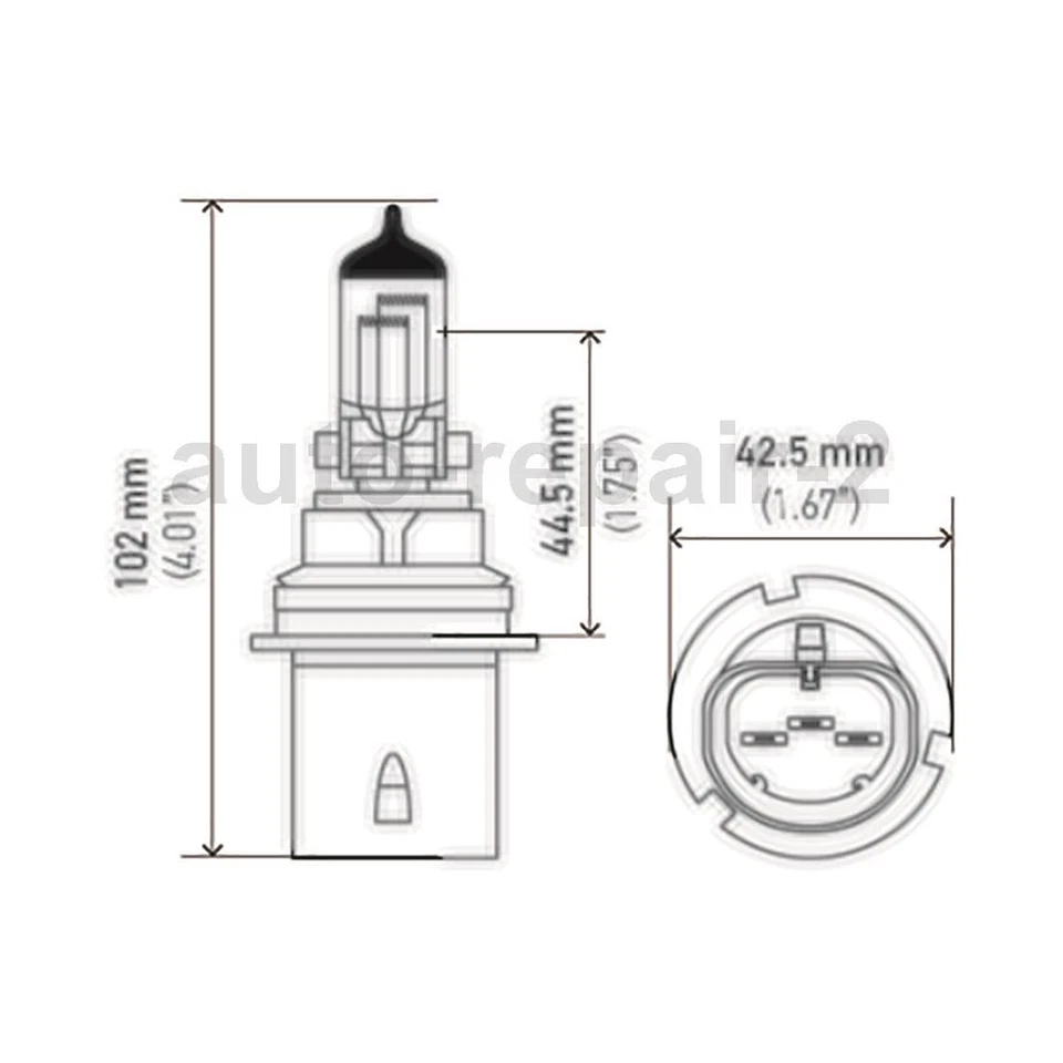 Bombilla de faros de haz alto y haz bajo para Toyota Camry Hella 1985~1991 Foto 2 de 4