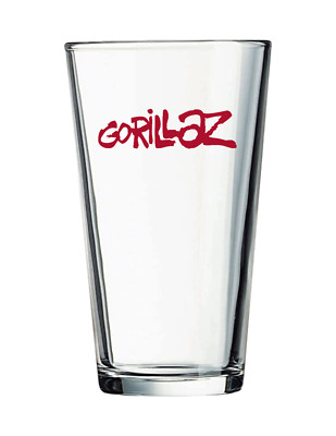 Gorillaz - Alternative Indie Rock and Roll - 16oz Pub Pint Beer Glass Seltzer