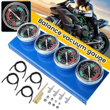 4 Cylinder Motorcycle Fuel Vacuum Carburetor Synchronizer Balancer Gauge Tool US