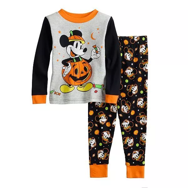 DISNEY MICKEY MOUSE MUMMY HALLOWEEN PAJAMAS SIZE 18 MONTHS 2T 3T 4T 5T NEW