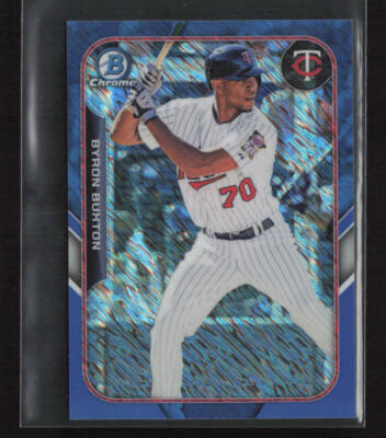 2015 Bowman #FFM-BB Byron Buxton Minis Blue Shimmer Refractor #/150