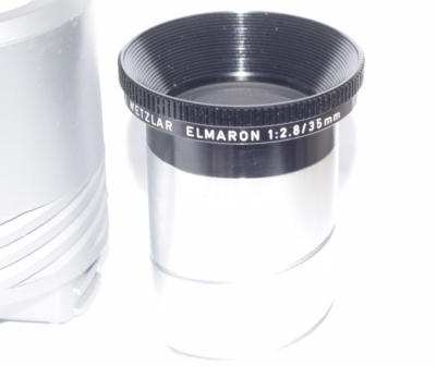 Leic Leitz Wetzlar Elmaron 2.8/35mm Coated Lens Black Projection