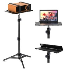 Adjustable Projector Stand Tripod, Foldable Floor Mount, 22lb Capacity