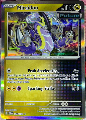 Miraidon Holo Rare - 121/162 - Temporal Forces Pokemon 2024 | eBay