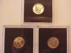 1935 1938 1938-D BU Lot of 3 Mercury Dimes