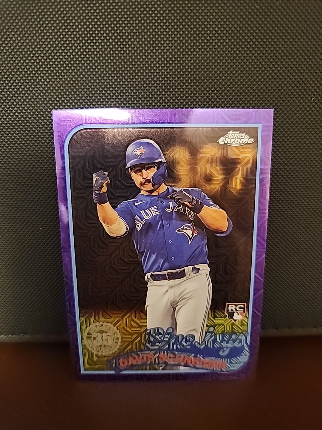 2024 Topps Chrome Davis Schneider Rookie Purple Silver Pack Refractor /75