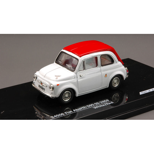 Fiat Abarth 595 Ss 1964 White/Red 1:43 Vitesse Auto Stradali -D- Neues Modell-image