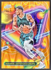 2023-24 Topps Cosmic Chrome Giannis Antetokounmpo Orange Galactic /25 Bucks PG