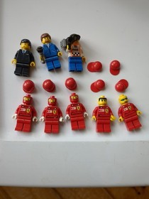 LEGO 8672 Ferrari Finish Line, Manual, Schumacher, Barrichello  100%