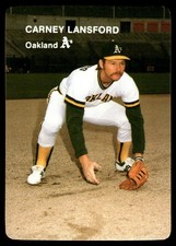 Carney Lansford 1985 Mother's Cookies Athletics SGA #8 Athletics MLB READ