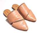 Lucky Brand Women’s 5.5M Beige Leather Studded Pointed Toe Mule Flats — photo 2