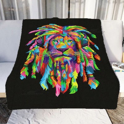 Reggae Bob Muster Decke Flanell Bettdecke Couch Überwurf Winter