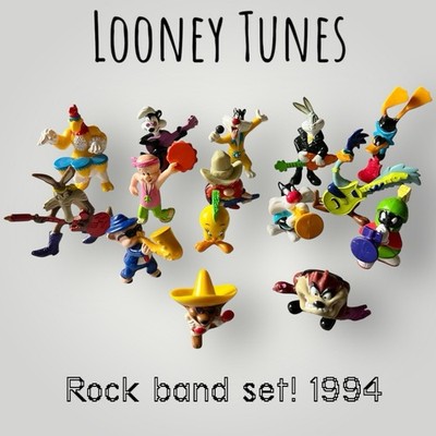 Looney Tunes 15 PVC Musical Band Figure Set 1994 Pepsi Promo Macau Rock N Roll 