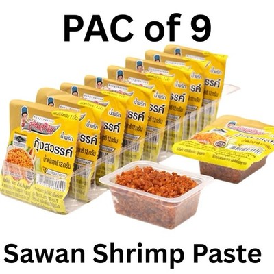OTOP Rung Charoen Chili Paste, Namprik Rungchareon thailland 9 pcs. Thai Food