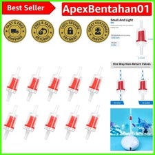 Durable Non-Return Valve for Fish Tanks - Fits 3/16" Airline Tubing - 10 Count