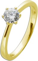 SolitäRring 0.50Ct F Vsi Gelbgold 585 14K Lab Grown Diamant