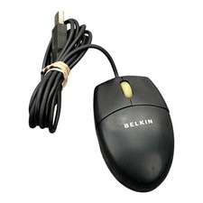 Belkin F8E841-BKOPT-DL USB Wired Optical Mouse Black 3-Button Scroll Wheel