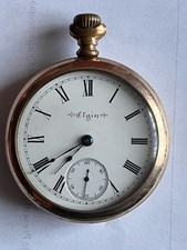 1900 Elgin Pocket Watch Open Face Wadsworth Case Serial 9260547