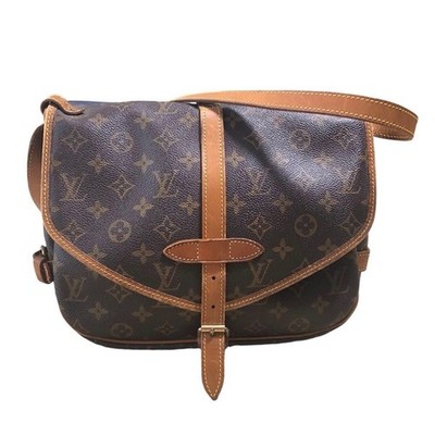 Original LOUIS VUITTON Monogram Saumur 30 Sholder Tasche M42256 Gebraucht LV #2